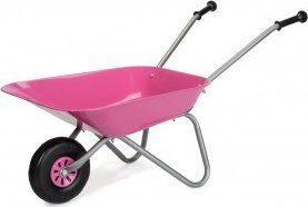 Karrocë lodër Rolly Toys Kids Wheelbarrow, metal, për fëmijë 2.5+, rozë
