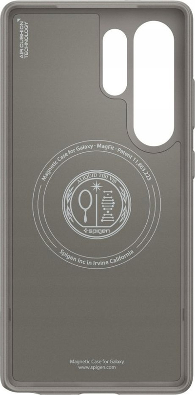 Mbulesë telefoni Spigen Parallax MagFit për Galaxy S25 Ultra, kompatibile me karikim wireless, gri