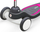 Trotinet Qplay Mika, 3 rrota, LED, rozë