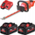 Gërshërë për bezhdat me bateri Milwaukee M18 FHT45-802, 45 cm, 2x 8.0Ah, e kuqe