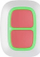 Buton paniku Ajax Systems DoubleButton, wireless, i zi