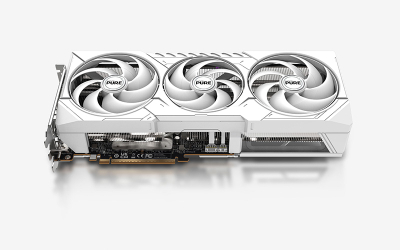 Kартичка со графика Sapphire AMD Radeon RX 9070 PURE, 16GB GDDR6, ARGB, бела
