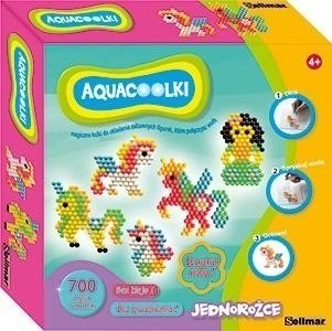 Lodër kreative Aquaballs Unicorns, me figurina njëbrirësh, shumëngjyrëshe