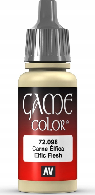Bojë akrilike Vallejo Game Color 72098 Elven Flesh, për miniatura, 17ml, ngjyrë lëkure e hapur