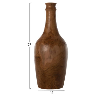Set dekor shishe teak natyral 3-pjesësh (HM7717)