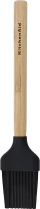 Furçë pastiçerie KitchenAid Bamboo, dorezë bambuje, silikon, e zezë