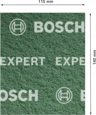 Jastëk gërryes Bosch Expert N880, 115x140mm, për lëmim me dorë, jeshil