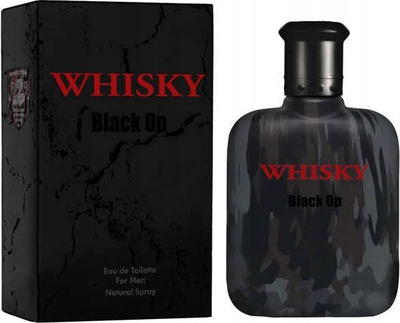 Ujë tualeti Evaflor Whisky Black Op për burra, 100ml, i zi