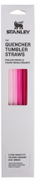 Tuba zëvendësues për gotë Stanley The Quencher Tumbler, 890 ml, set 4 copë, rozë