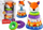 Lodër pelushi piramidë Leantoys Fox, 27cm, shumëngjyrëshe