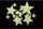 Ngjitëse murale Carioca Glow In The Dark Stars, 15 copë, që ndriçojnë në errësirë, ngjyrë fosforeshente