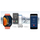 Smartwatch Gravity GT15-3, ekran 2.04", Bluetooth 5.0, i zi me rrip të kuq
