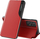 Mbulesë telefoni Hurtel Eco Leather View Case për Samsung Galaxy A73, funksion qëndrimi, e kuqe