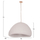 Llambadar tavanor JAYLEN HM4703.02XL, fiber cement, i bardhë