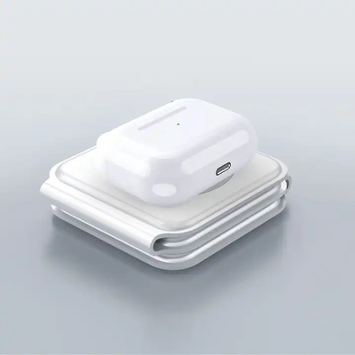 Karikues portabël wireless 1stCOOL 3 në 1 Qi MagSafe, 15W, USB C, i zi