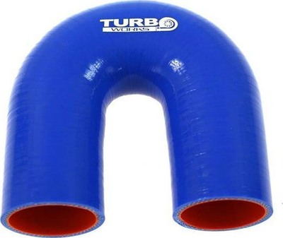 Lak silikonik TurboWorks Elbow Pro, 180°, 76mm, blu