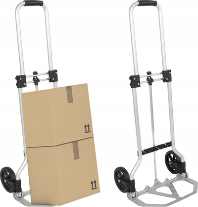 Karrocë palosëse transporti Gotel Miller, alumini, kapacitet 45kg, gri