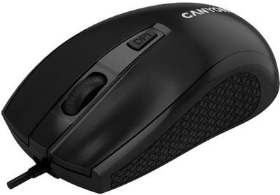 Mi kompjutri Canyon M-4 me kabllo USB, 1600 DPI, i zi