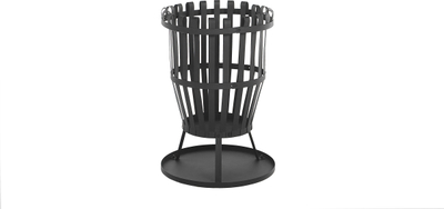 Oxhak kopshti me grill PULO, metal, për oborr, i zi