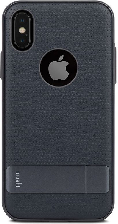 Mаска за телефон Moshi Kameleon, за iPhone X, со држач, темно сина