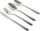 Set lugë‑pirunë APETIT DAPHNE, 24 copë, çelik inox, ngjyrë argjendi