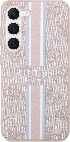 Maskë telefoni Guess 4G Printed Stripe për Samsung Galaxy S23, hardcase, rozë