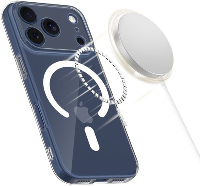 Mbështjellës telefoni Tech Protect FlexAir MagSafe për iPhone 17 Pro Max, TPU, me MagSafe, transparent