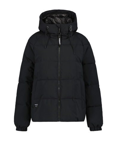 Xhaketë dimri Icepeak D Quilted Jacket Adaman, e mbushur, me kapuç, e zezë