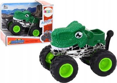 Makina lodër off-road Dino me rrota të mëdha gome, jeshile