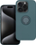 Маса Forcell Silicone Ring за iPhone 15 Pro, со држач-прстен, мат зелена