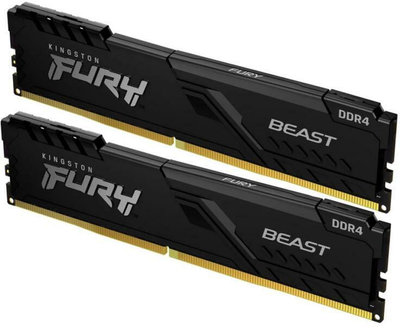 Memorie RAM Kingston Fury Beast 8GB 2x4GB DDR4, 3200MHz, e zezë