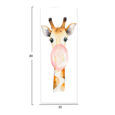Pikturë murale Gobi HM4800, kanavacë e printuar, 30x80cm, e bardhë