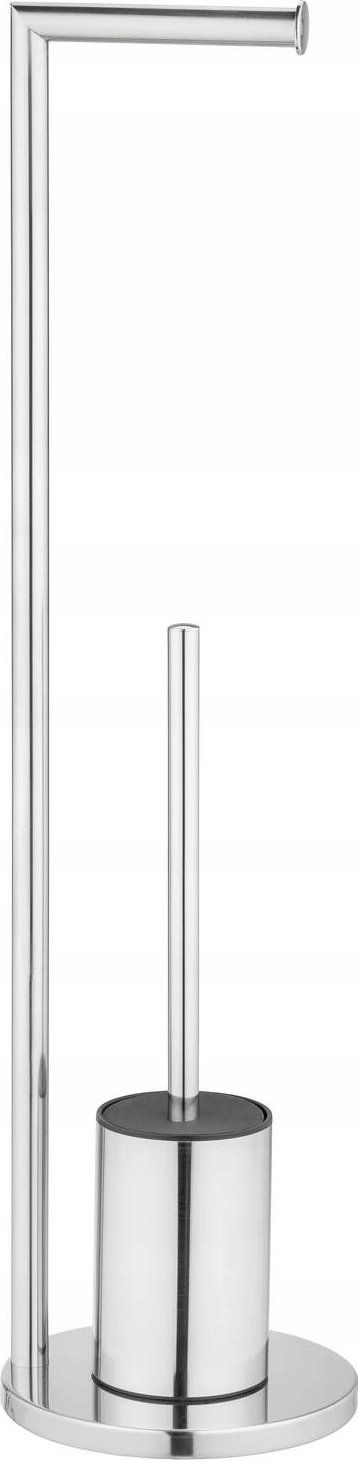 Set tualeti WENKO Ferla, mbajtëse letre dhe furçë WC, çelik inox me shkëlqim