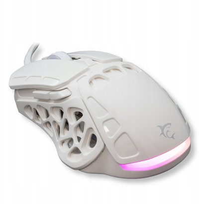 Гејминг глушец White Shark Squalo GM-5016 Ector, со кабел, RGB, бел