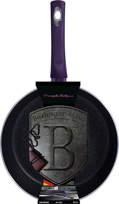 Tigan hedhës BERLINGERHAUS Purple Eclipse BH-7026, 26 cm, sipërfaqe titan, lejla metalike