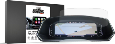 Foli mbrojtëse matte Grizz për ekranin e Volkswagen T-Roc Digital Cockpit Pro 10.25", kundra gjurmëve, transparente