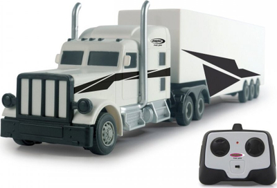 Kamion lodër me telekomandë Jamara RC Container Truck 1:16, 2.4GHz, për kalamaj 6+, i bardhë