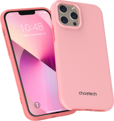 Mbulesë telefoni Choetech MFM PC0114, për iPhone 13 Pro Max, anti-rënie, rozë
