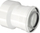 Reduktues tubi Bosch DN80/125 në DN60/100, plastik, i bardhë