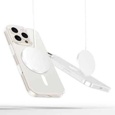 Mbështjellës telefoni Tech-Protect Flexair Hybrid CC, MagSafe, për iPhone 16 Pro Max, transparent