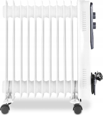 Radiator me vaj Trotec TRH 21 E, termostat i rregullueshëm, me rrota, i bardhë
