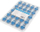 Adapter fibër optike SM SC UPC simplex, set 25 copë, blu transparent