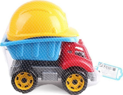Kamion lodër Technok Auto Dump Truck Little Builder, plastik, për fëmijë 3+, i kuq