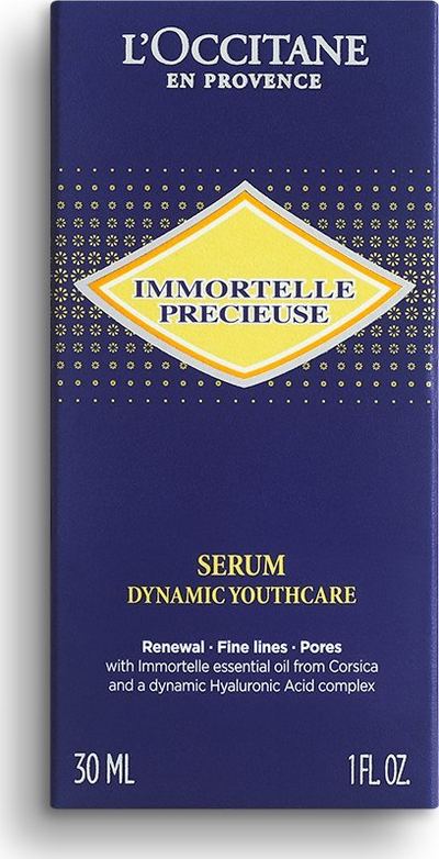 Serum per fytyrë L'Occitane Immortelle Precieuse, kundër rrudhave, 30 ml, blu