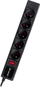 Shirit rryme Tracer PowerGear TRALIS46844, 5 prizë, kabllo 3 m, i zi