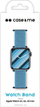 Ремче за часовник SBS Connected за Apple Watch 42/44/45mm, велкро, сино