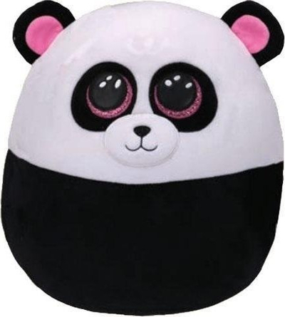 Lodër pelushi TY Squish a Boos BAMBOO Panda, 8\", bardhezi
