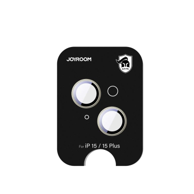Mbrojtës lente kamere Joyroom JR-MFY0251 për iPhone 15 15 Plus, xham 9H, 1 copë, e verdhë e çelët
