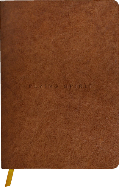 Fletore Clairefontaine Flying Spirit, 14.8x21cm, 180 faqe, lëkurë ngjyrë konyak