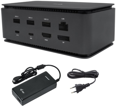 Docking station i-tec USB4 Dual, 4K HDMI, DP, PD 80W + karikues universal i-tec 112 W